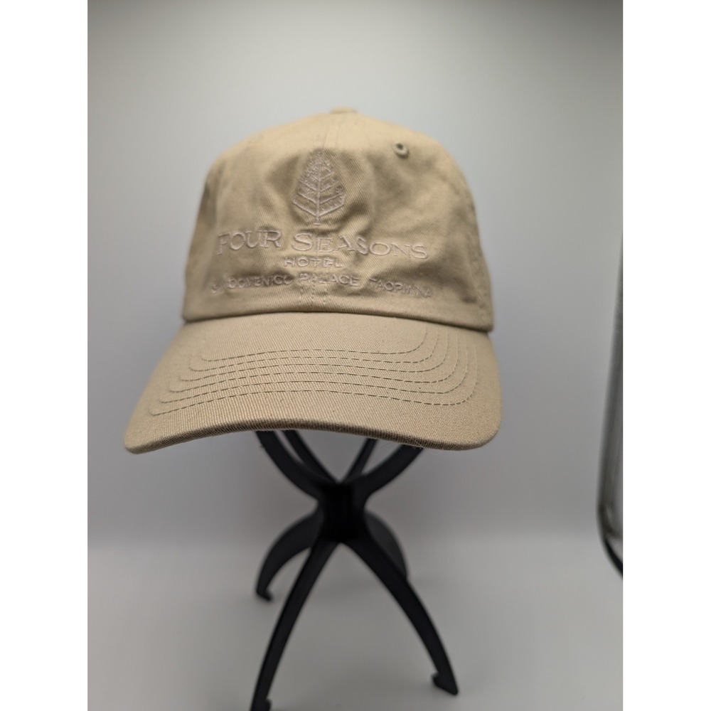 Four Seasons Hotel San Domenico Palace Taormina Hat Tan Khaki Hot Sicily Cap